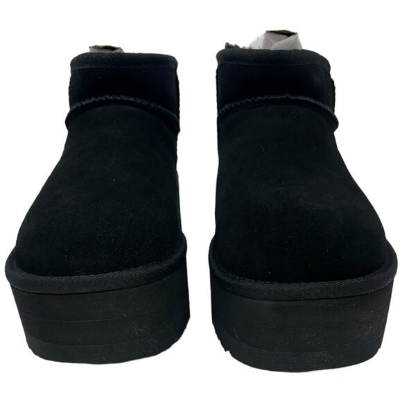 Authentic Ugg Classic Ultra Mini Platform Boots Women's 9 Black - Picture 2 of 6